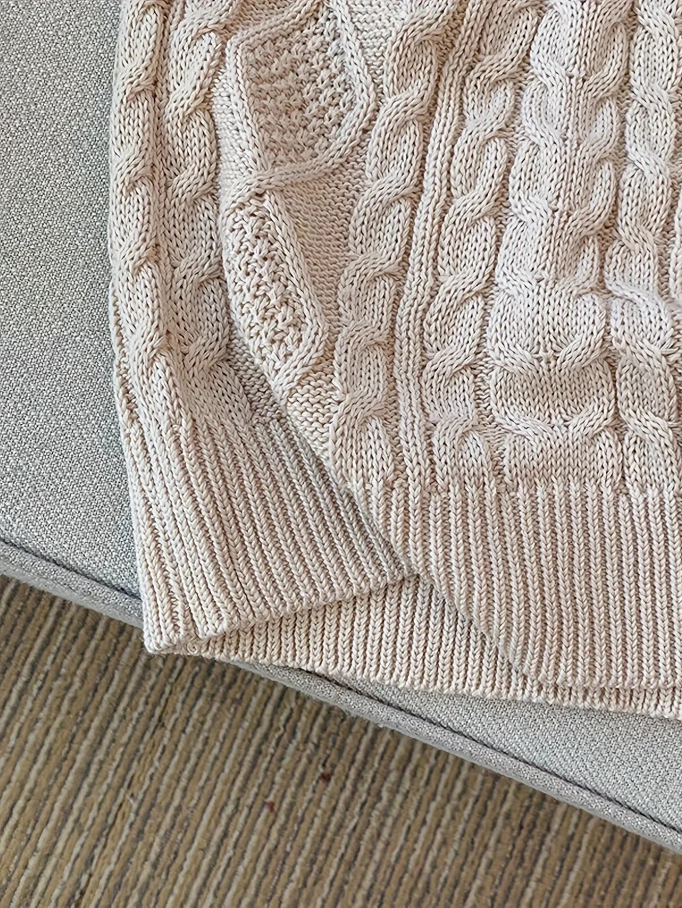 2024 Solid Cable Knit Tied Halter Top  Vacation Backless Top For Spring  Summer Women's Clothing Crop Top Camis